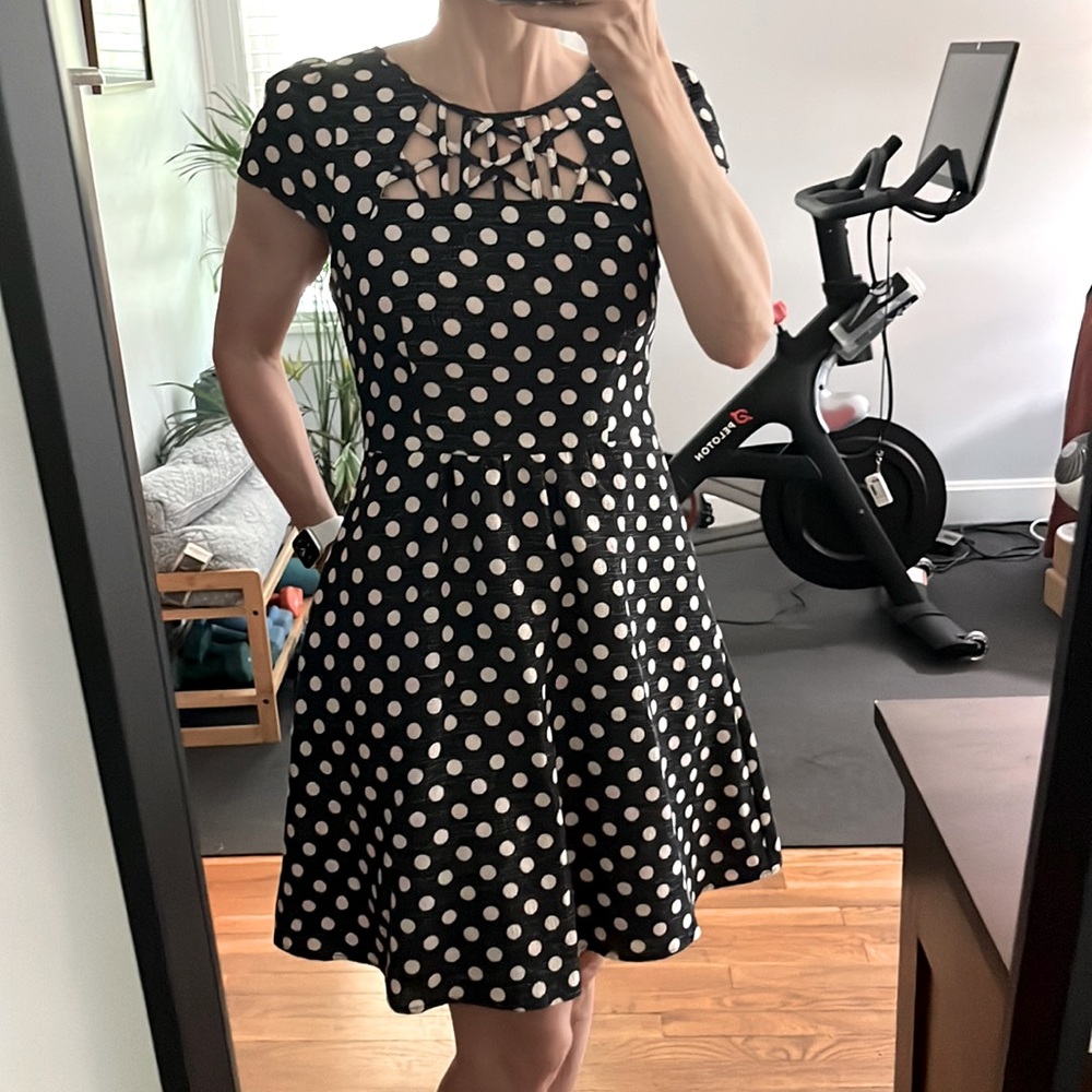 Anthro dress w/ intricate neck & back detail
